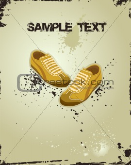 Sport shoes, sneakers. Vector illustration