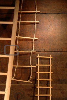 Ladders On Wood