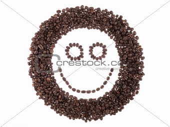 face of coffee beans