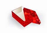 Gift red box with a bow