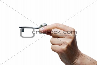 hand holding one key