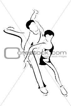 skating couple