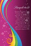 vector background with colorful swirls