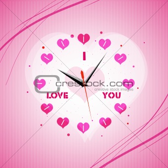 valentine clock