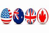 country flags on egg
