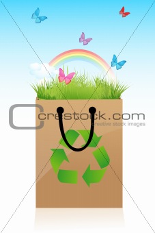 colorful recycle bag