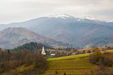 village in Carpathian mountains