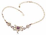 Purple Gem Costume Jewelry Necklace