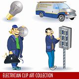 Electrician Clip Art Collection