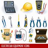 Electrician Equipment Icons