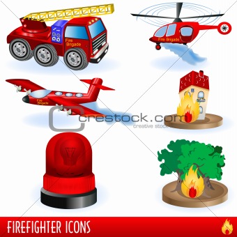Firefighter icons