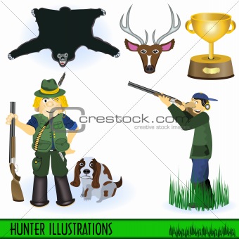 Hunter illustrations