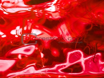 Abstract of a Red-tone Glass Block Window