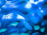 Abstract of a Blue-tone Glass Block Window