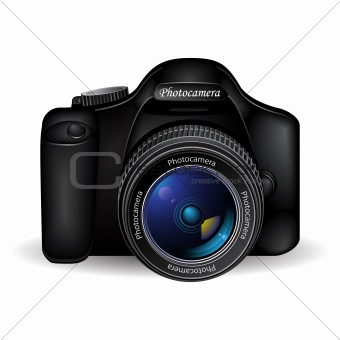 Vector photo camera