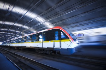 train motion blur