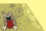 teddy bear baby cartoon wallpaper in vector format very easy to edit