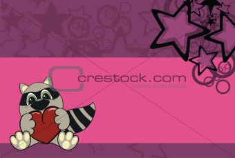 raccoon baby cartoon wallpaper in vector format very easy to edit