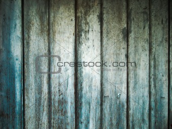 green wood door