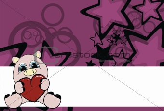 pig baby cartoon wallpaper in vector format very easy to edit