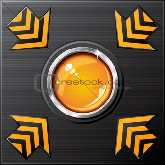 vector glossy button