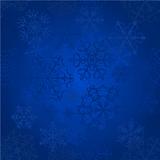 Snow Seamless blue Vector Background