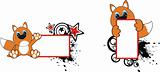 fox baby cartoon in vector format very easy to edit