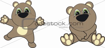 teddy bear cartoon set pack