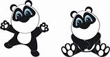 panda cartoon set pack