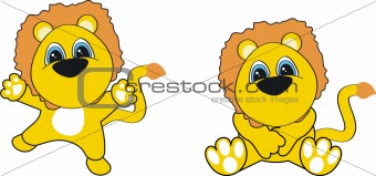 lion cartoon set pack