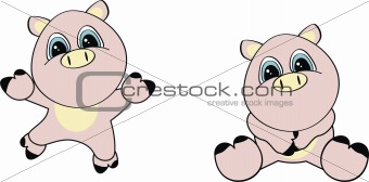 pig cartoon set pack