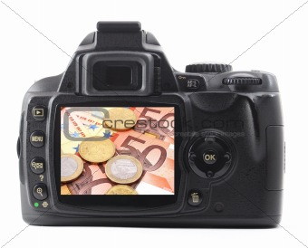 camera and money
