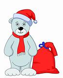 Teddy bear Santa Claus