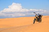 Motorbike in the desert