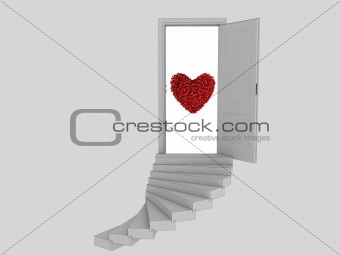 Heart inside gate