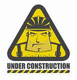 Vector under construction icon for internet site 