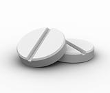 3d render of two pills