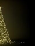 Abstract golden christmas tree. EPS 8