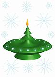 Christmas candlestick 3D,  background