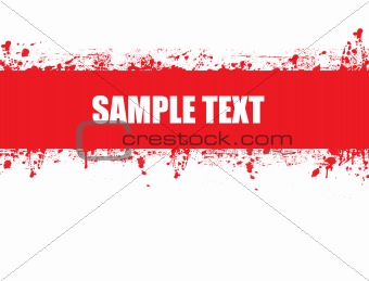 Red  ink banner