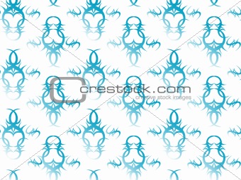 Dark blue pattern on a white background