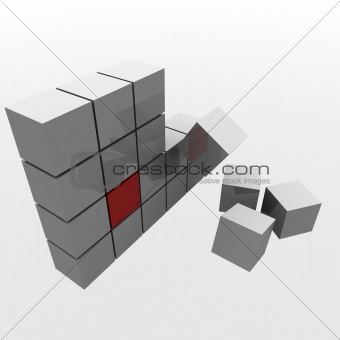 metal cubes