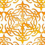 Seamless  gold christmas texture pattern. Vector