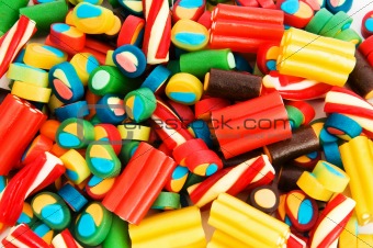 Background made of colourful sweets