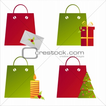 christmas shopping bags