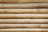 Wall of building - wooden logs