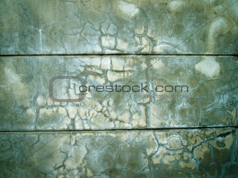 green wall plastered wet cement