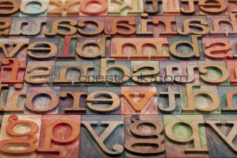 letterpress alphabet 