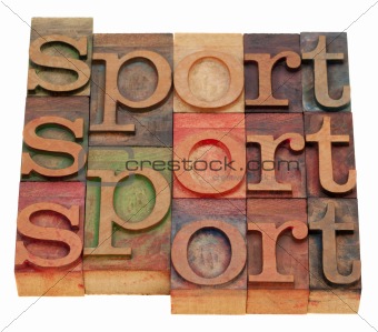 sport word abstract