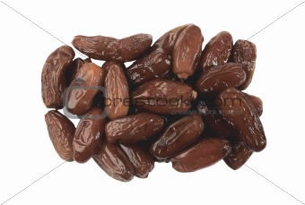 Medjool dates Isolated with white background